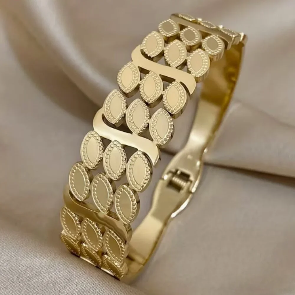 Elegant Fashionable Ear Of Wheat Bracelet Stainless Steel Jewelry Bracelet